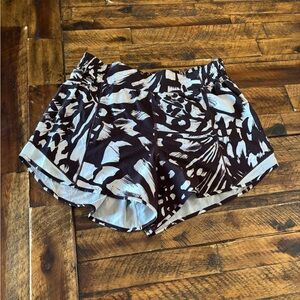 lululemon athletica Black and White Athletic Shorts